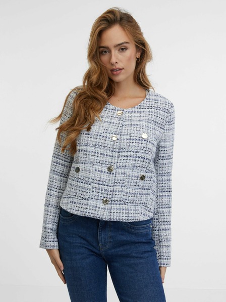 Orsay Jachetă cu model albastru pentru femei ORSAY