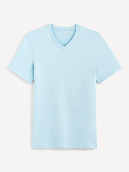Celio Tricou basic albastru deschis pentru bărbați Celio Debasev