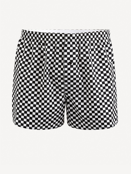 Celio Pantaloni scurți negri cu model pentru bărbați Celio Giwodam