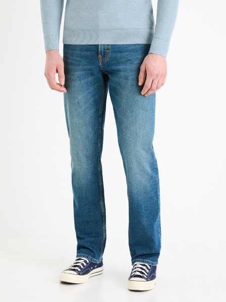 Celio Blugi albaștri pentru bărbați cu croială dreaptă Celio C5
