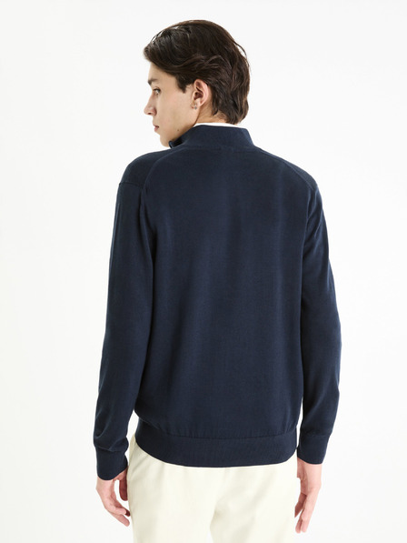 Celio Pulover basic albastru închis pentru bărbați Celio Gecotont