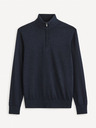 Celio Pulover basic albastru închis pentru bărbați Celio Gecotont