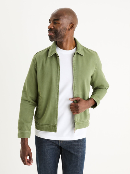 Celio Jachetă Celio Gudean Denim verde pentru bărbați