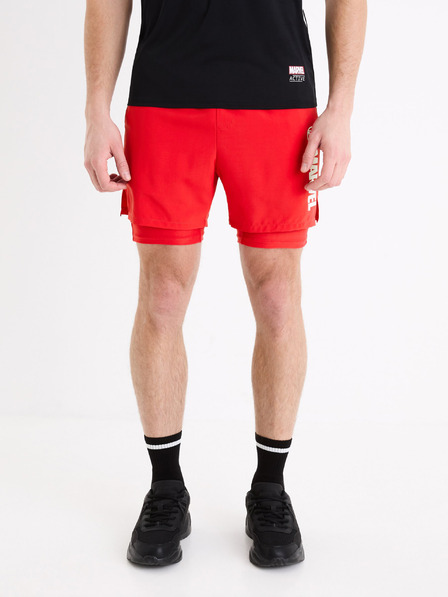 Celio Pantaloni scurți sport roșii Celio Marvel - Iron Man