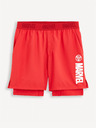 Celio Pantaloni scurți sport roșii Celio Marvel - Iron Man