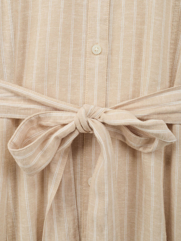 GAP Rochie midi din in tip cămașă GAP