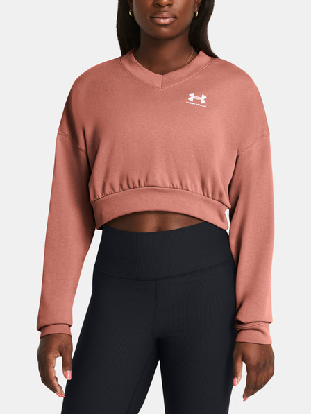 Under Armour Hanorac damă Under Armour UA Rival Terry OS Crop Crw