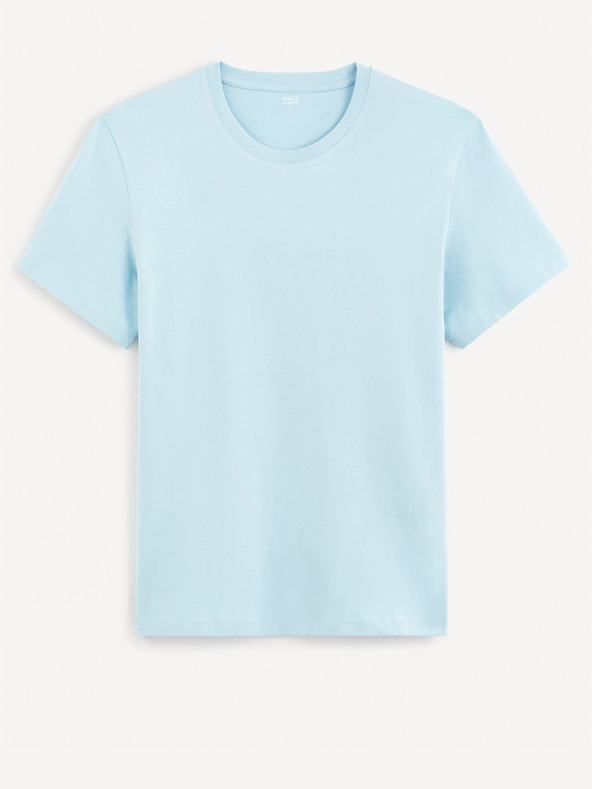 Celio Tricou basic albastru deschis pentru bărbați Celio Tebase