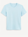 Celio Tricou basic albastru deschis pentru bărbați Celio Tebase