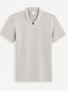 Celio Tricou polo basic gri deschis pentru bărbați Celio Gebenoit