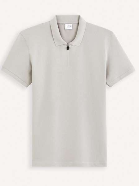 Celio Tricou polo basic gri deschis pentru bărbați Celio Gebenoit