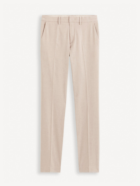 Celio Pantaloni chino bej pentru bărbați Celio Gosi
