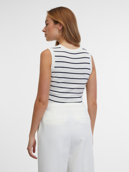 Orsay Top dungă albastru-crem pentru femei ORSAY