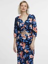 Orsay Bluză cu model floral roz-albastru pentru femei ORSAY