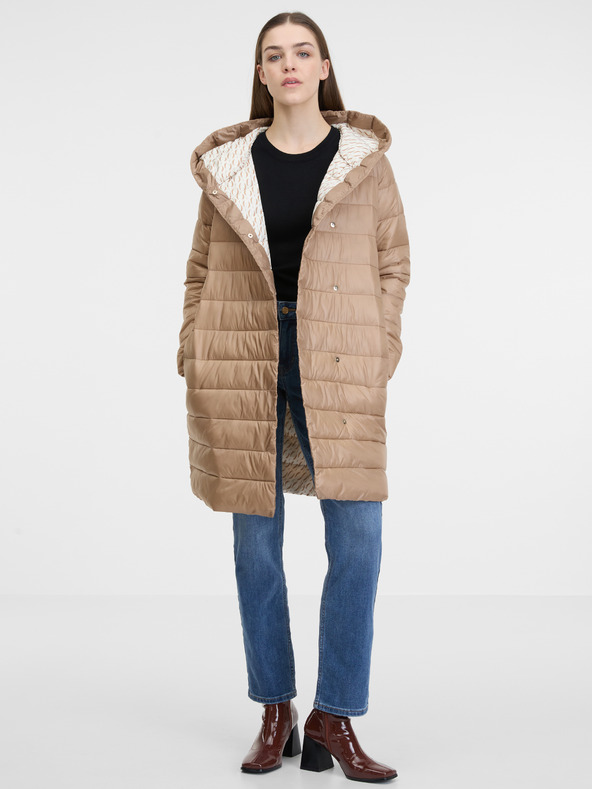 Orsay Geacă matlasată maro pentru femei ORSAY