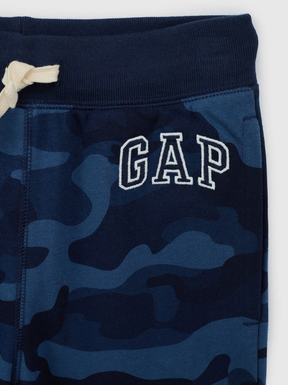 GAP Pantaloni de trening fleece logo army pentru copii GAP