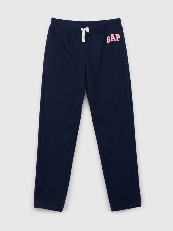 GAP Pantaloni de trening fleece logo army pentru copii GAP