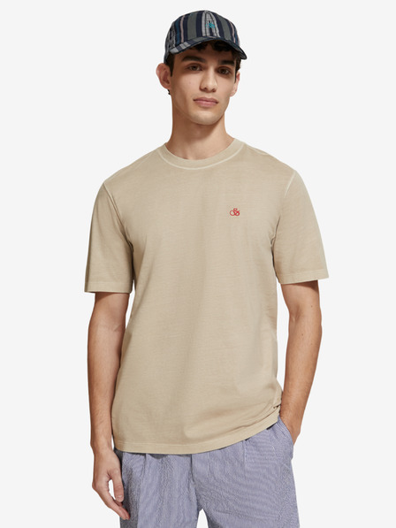 Scotch & Soda Tricou Scotch & Soda bej pentru bărbați