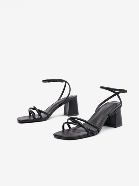 Orsay Sandale negre cu toc pentru femei ORSAY