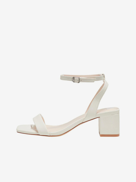 ONLY Sandale cu toc pentru femei Cream ONLY Hanna-1