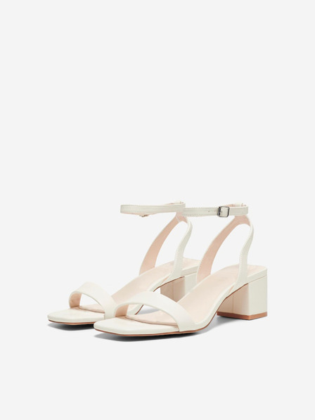 ONLY Sandale cu toc pentru femei Cream ONLY Hanna-1