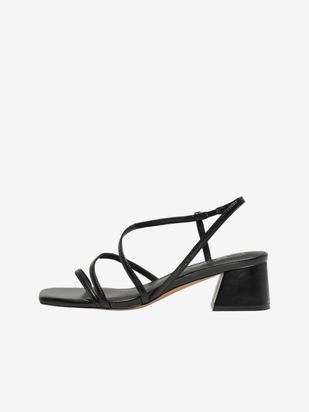 ONLY Sandale negre cu toc pentru femei ONLY Aylin-3