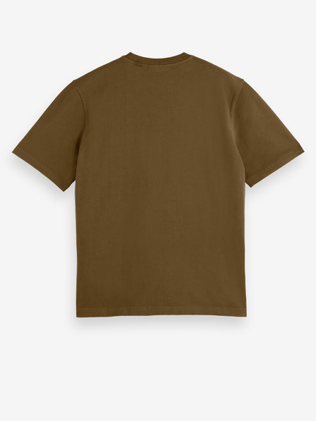 Scotch & Soda Tricou Scotch & Soda kaki pentru bărbați