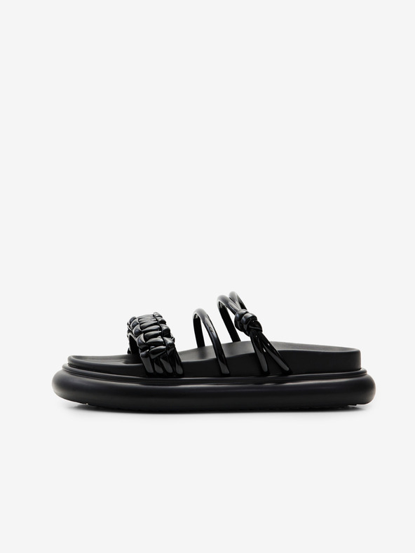 Desigual Papuci Tubular pentru femei Desigual negri