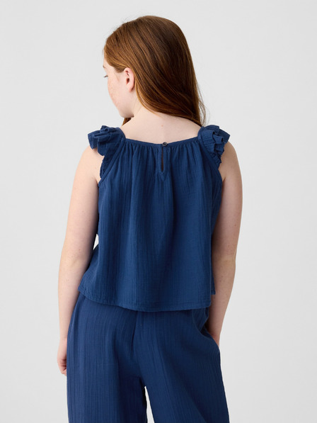 GAP Top din muselină pentru fete GAP