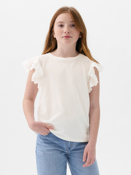 GAP Tricou model cu volane pentru copii GAP