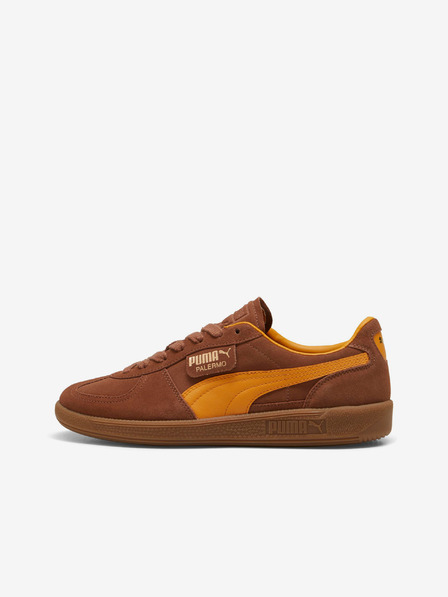 Puma Adidași din piele de căprioară maro pentru bărbați Puma Palermo