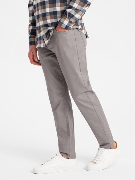 Ombre Clothing Pantaloni Chino pentru bărbați gri Ombre Clothing