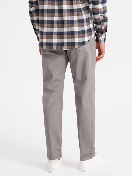 Ombre Clothing Pantaloni Chino pentru bărbați gri Ombre Clothing