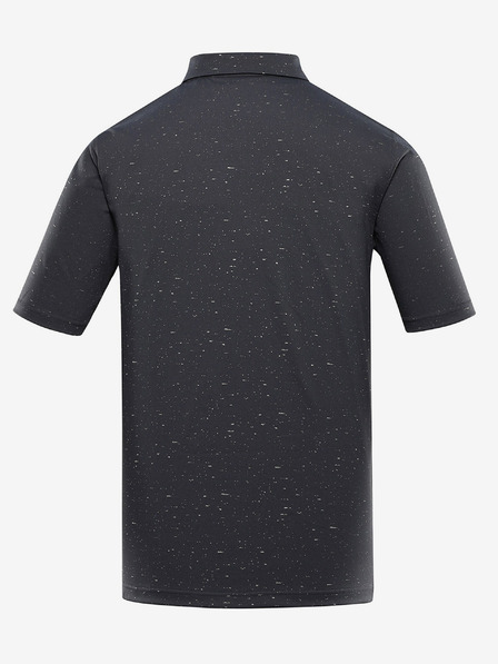 ALPINE PRO Tricou polo negru pentru bărbați ALPINE PRO Coowel