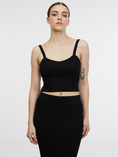 Orsay Top negru pentru femei ORSAY