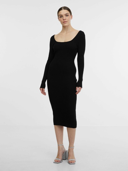 Orsay Rochie pulover negru pentru femei ORSAY