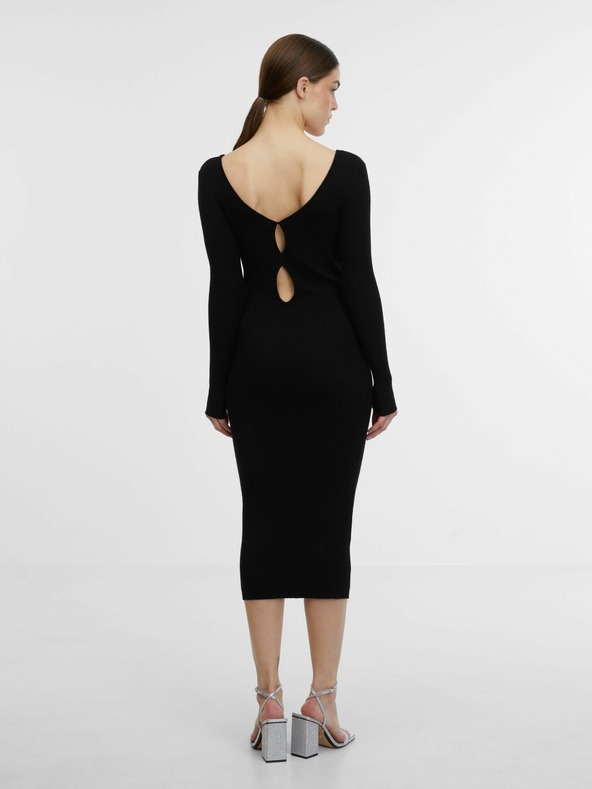 Orsay Rochie pulover negru pentru femei ORSAY