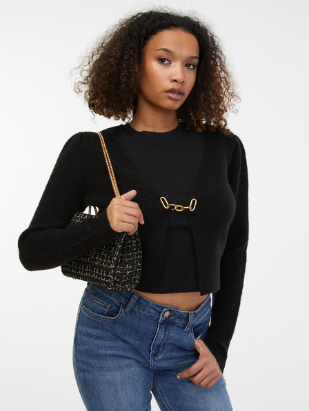 Orsay Cardigan negru de damă cu amestec de lână ORSAY