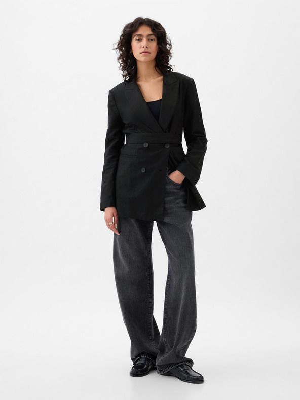 GAP Blazer cu curea din amestec de in GAP