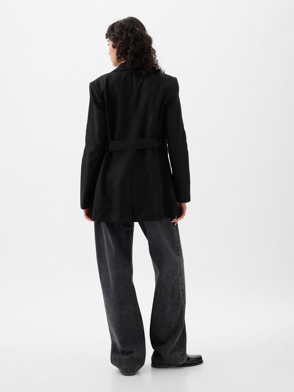 GAP Blazer cu curea din amestec de in GAP