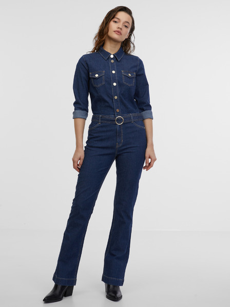 Orsay Salopetă de damă din denim albastru închis ORSAY