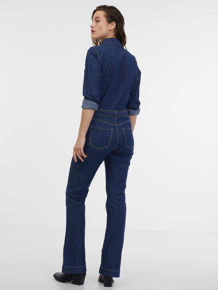 Orsay Salopetă de damă din denim albastru închis ORSAY