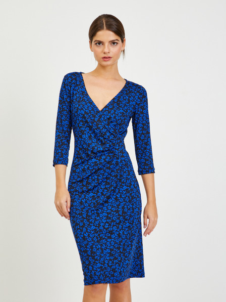 Orsay Rochie florală de damă negru-albastru ORSAY