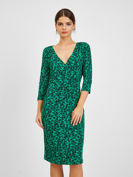 Orsay Rochie florală damă negru-verde ORSAY