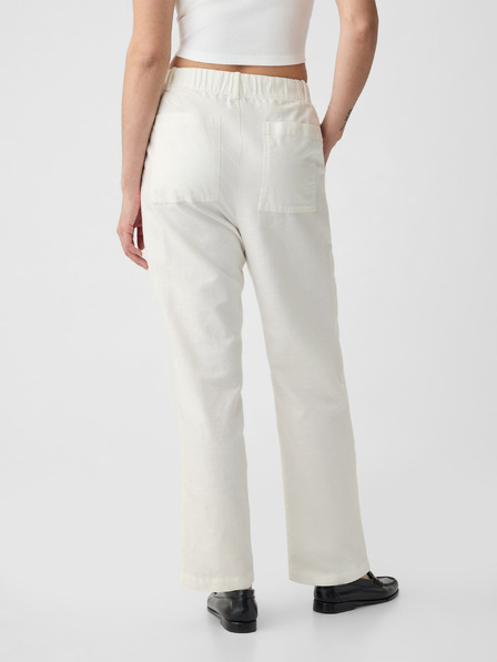 GAP Pantaloni High Rise din amestec de in GAP