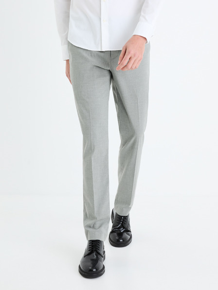 Celio Pantaloni de costum pentru bărbați gri deschis Celio Boamury