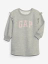 GAP Baby rochie cu glugă și logo GAP