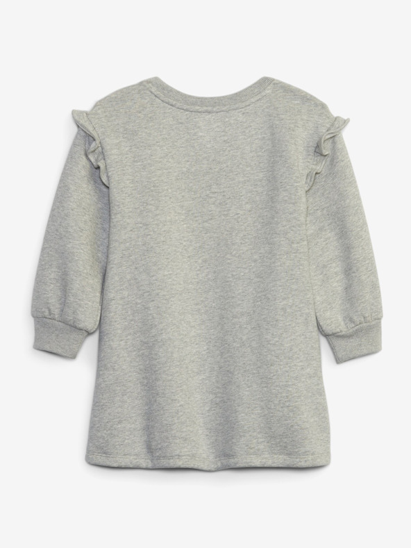 GAP Baby rochie cu glugă și logo GAP