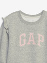GAP Baby rochie cu glugă și logo GAP
