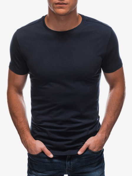 Edoti Tricou basic albastru închis pentru bărbați Edoti